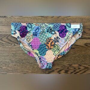 ArteSands Womens Salmagundi Botticelli Swim Bottoms Patchwork Floral Size 12 NWT